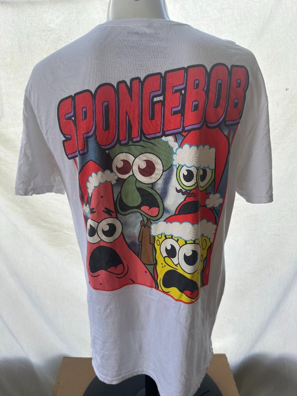 SpongeBob SquarePants Patrick Star Christmas 2023 Men's White T Shirt Large